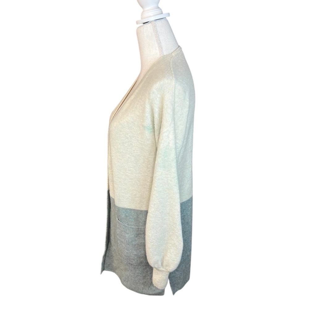 Madewell Edgewater Bubble-Sleeve Cardigan Sweater casual minimalist scandi girl - Picture 8 of 11